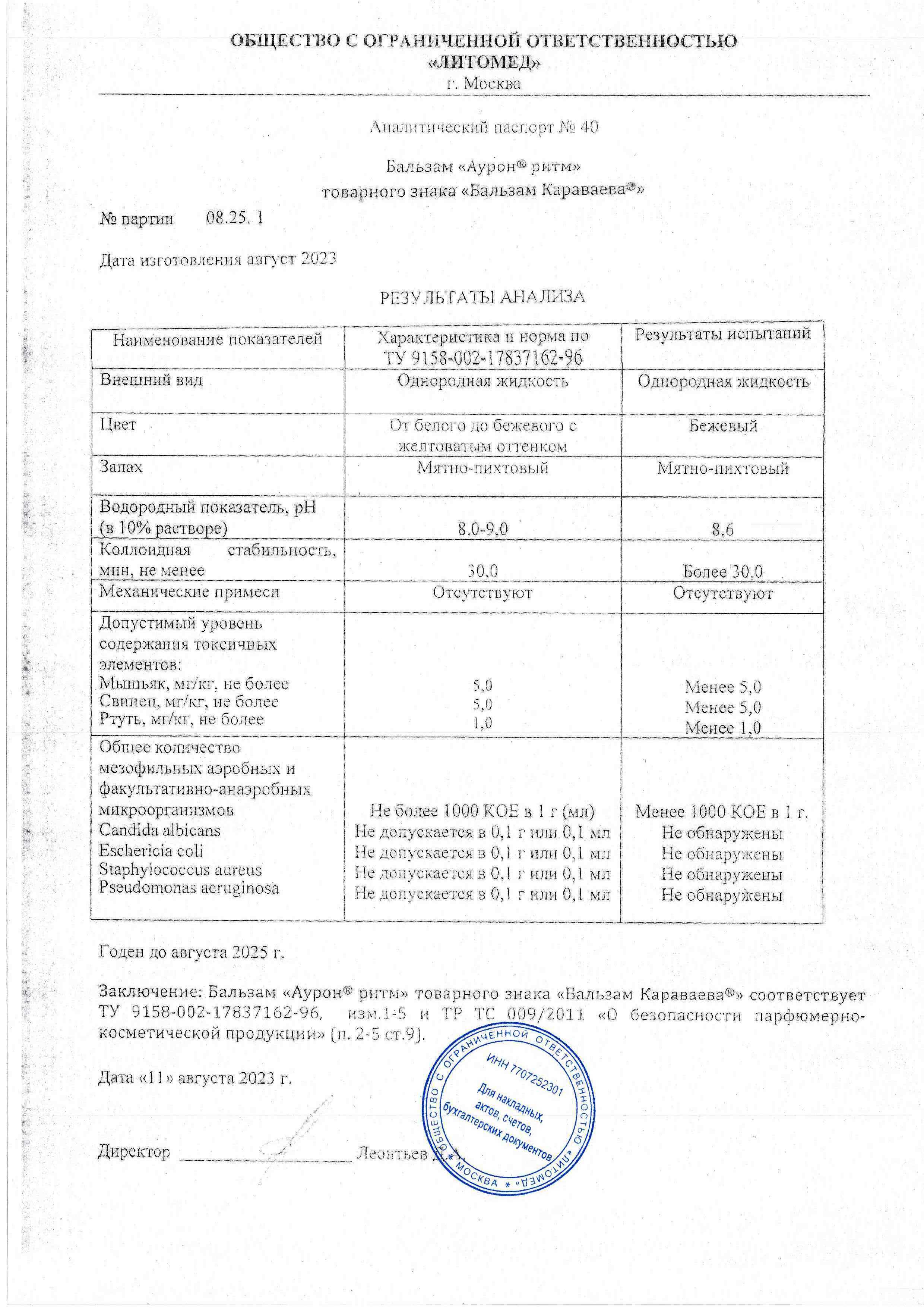Паспорт №082023